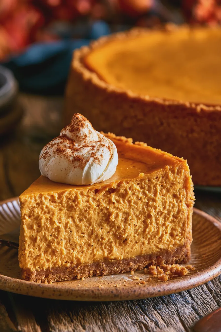 Pumpkin Cream Cheese Cheesecake