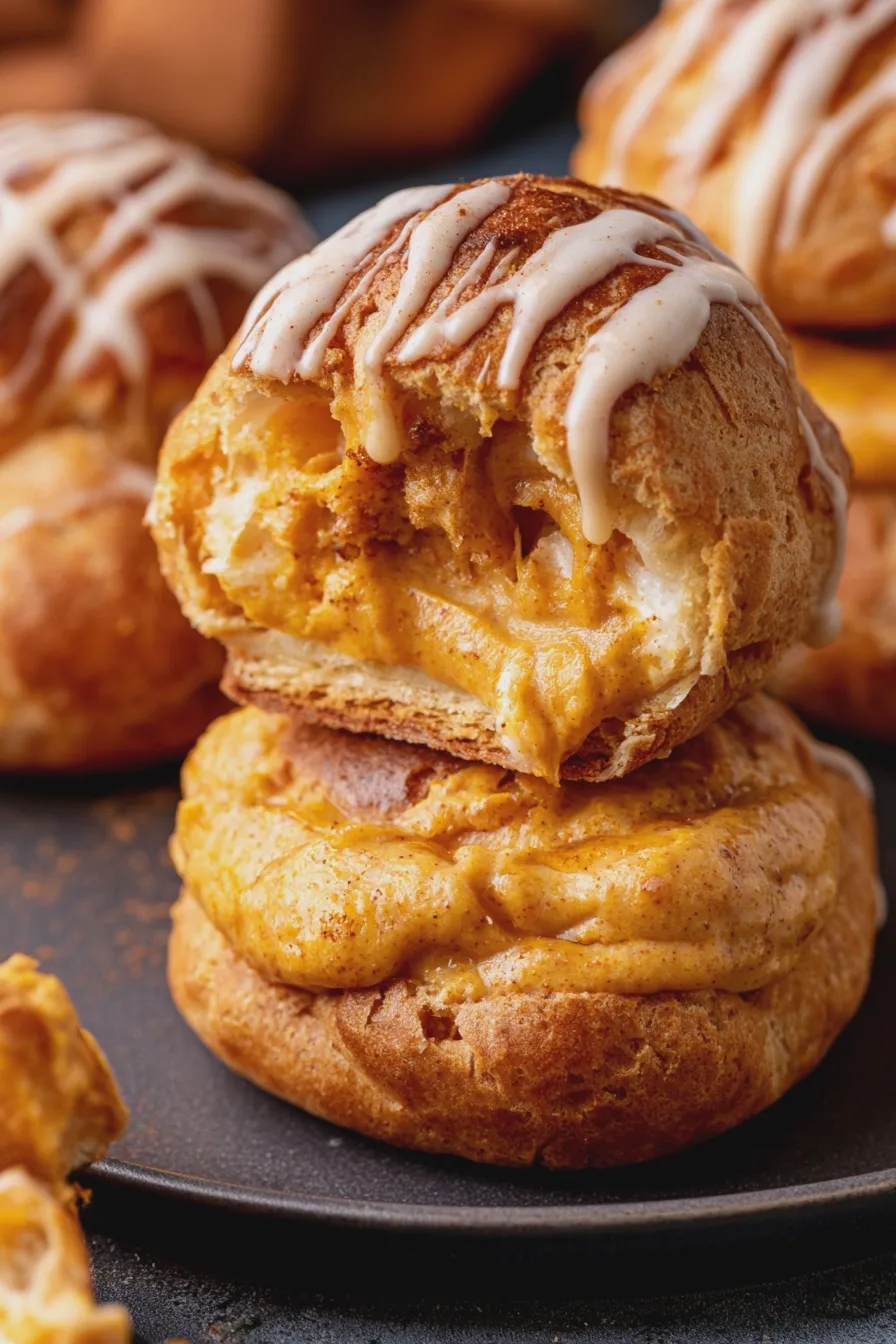 pumpkin cream puffs