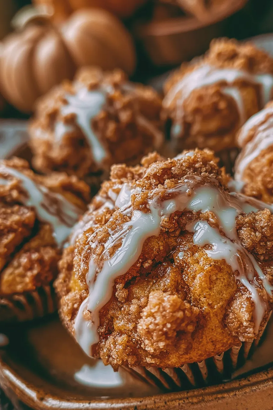 pumpkin crumb muffins