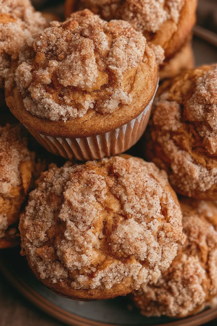 pumpkin crumb muffins