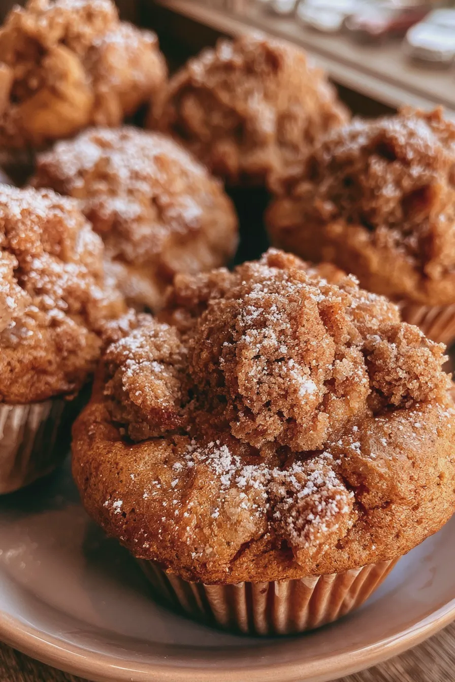 pumpkin crumb muffins