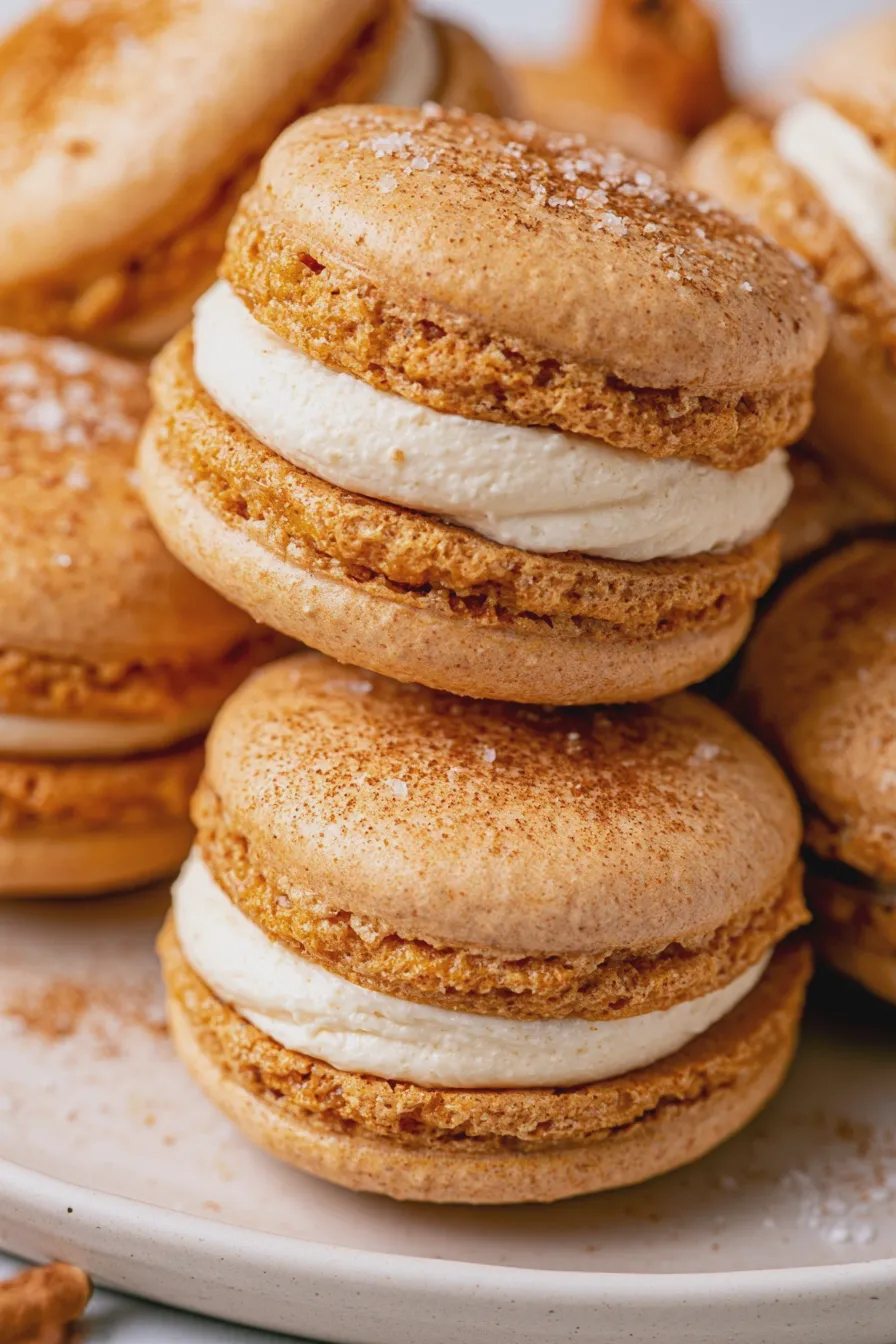 pumpkin macarons