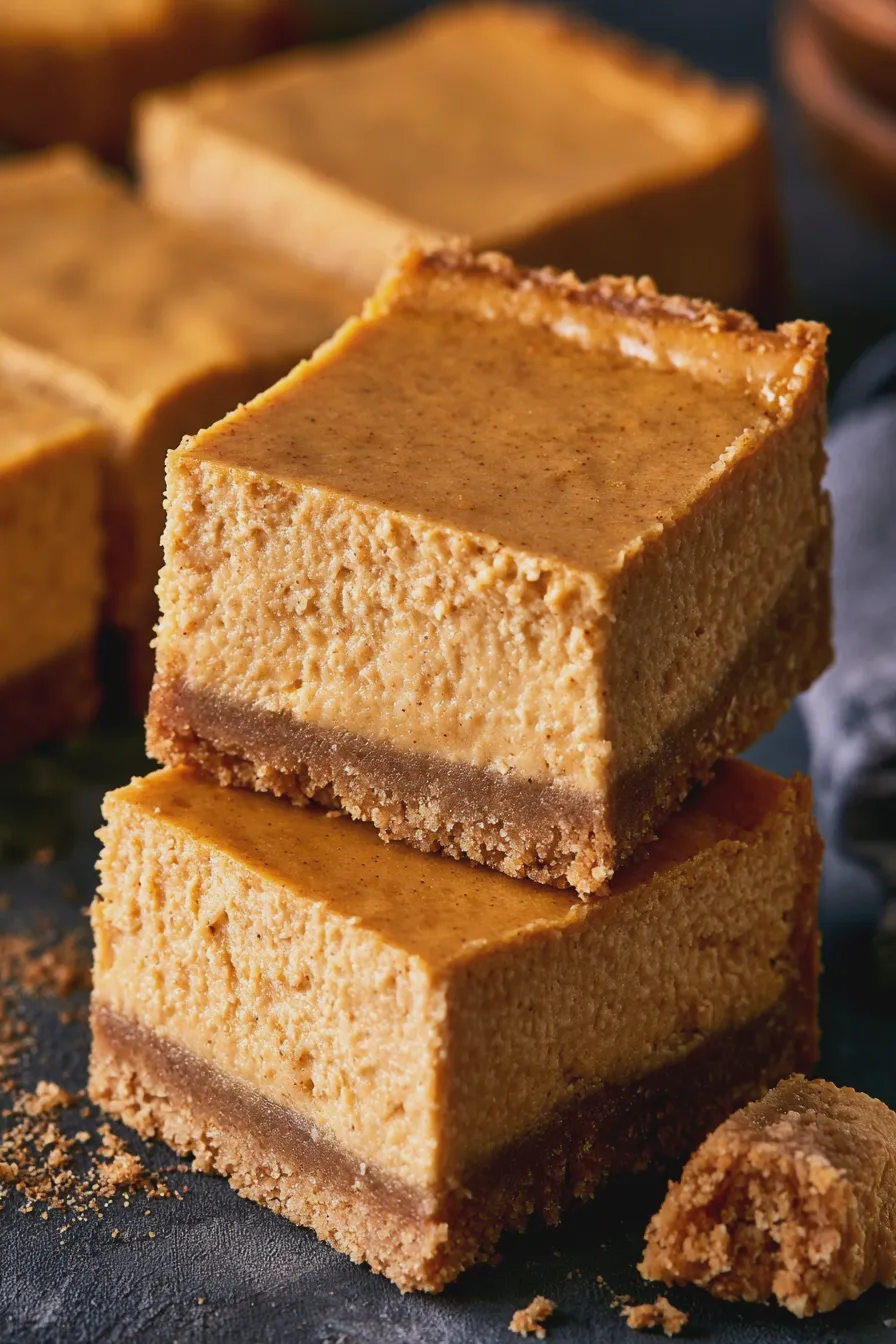 Pumpkin Pie Cheesecake Bars Quick and Easy Recipe