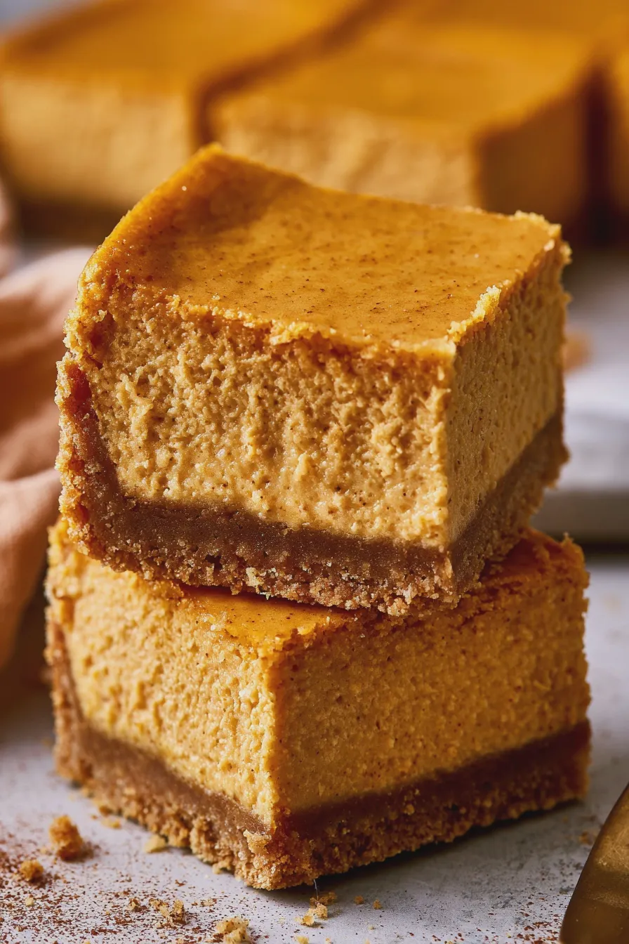 Pumpkin Pie Cheesecake Bars