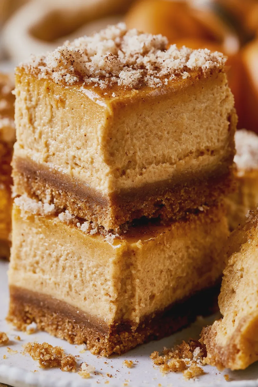 Pumpkin Pie Cheesecake Bars