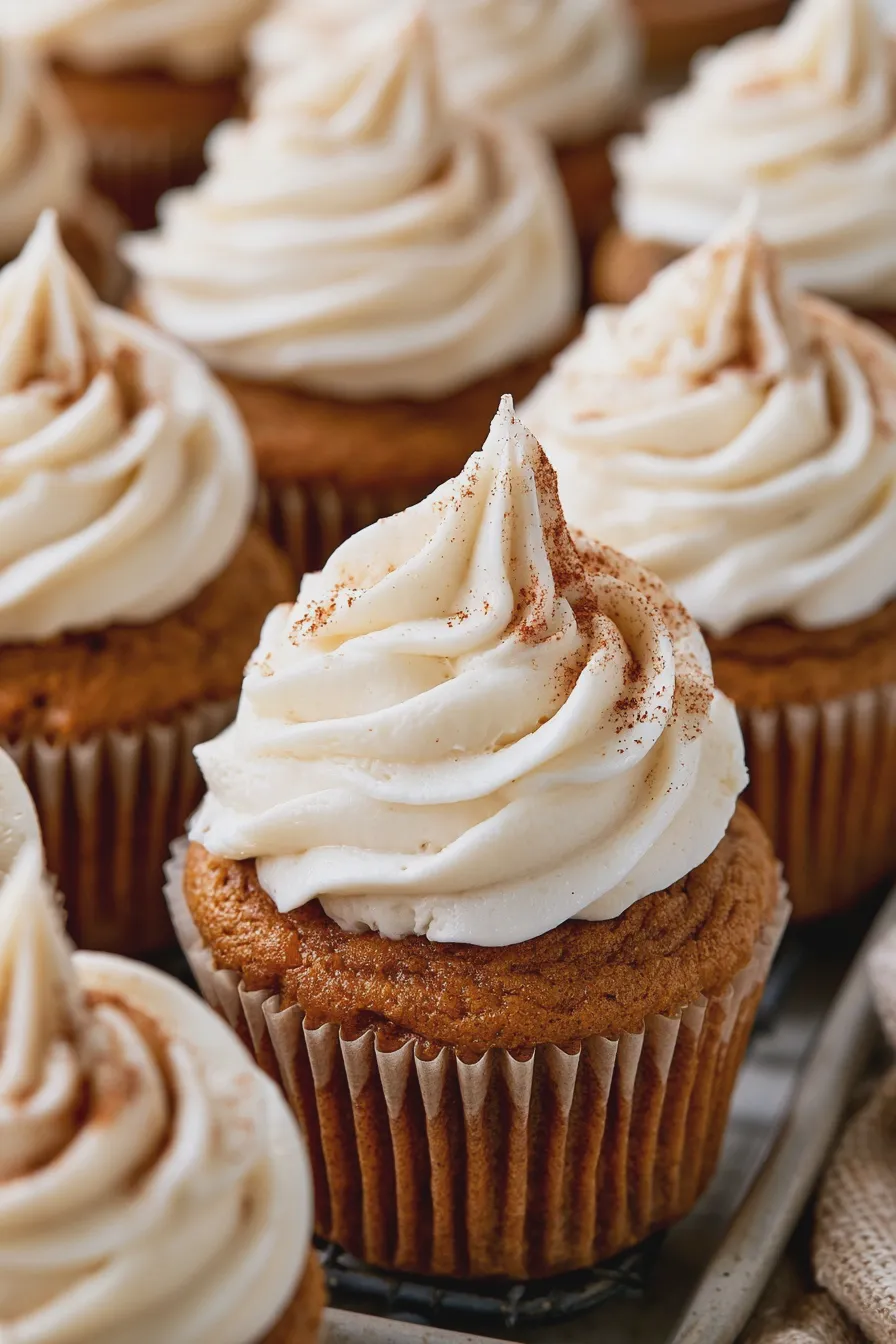 pumpkin pie cupcakes