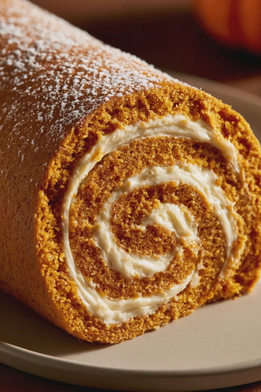 pumpkin roll cake
