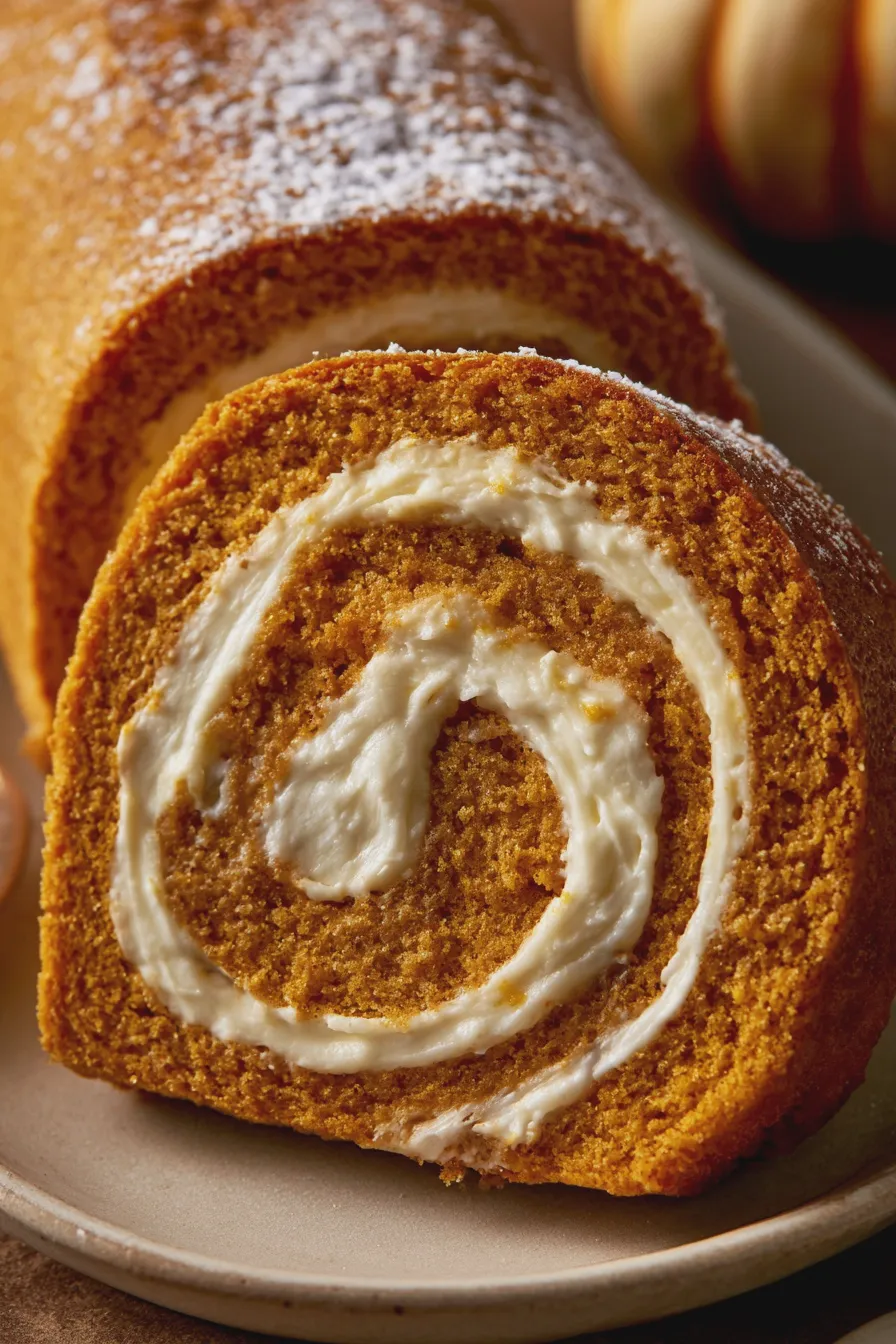 pumpkin roll cake
