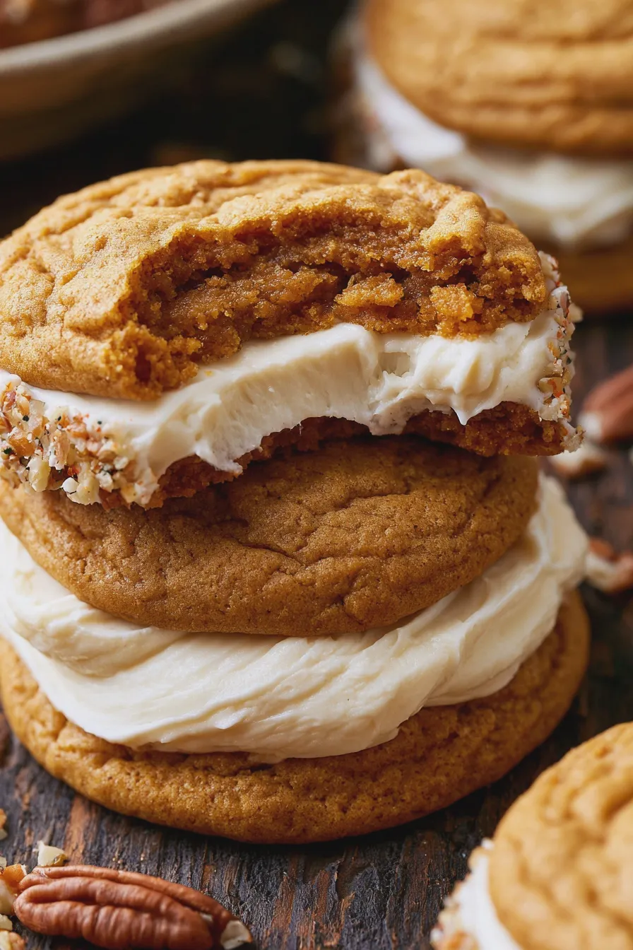 pumpkin sandwich cookies