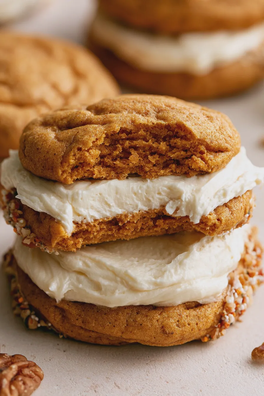 pumpkin sandwich cookies
