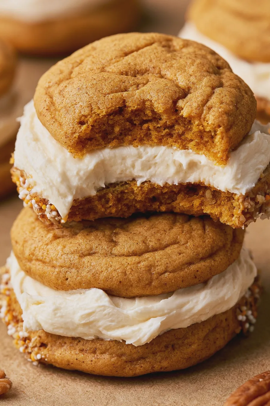 pumpkin sandwich cookies
