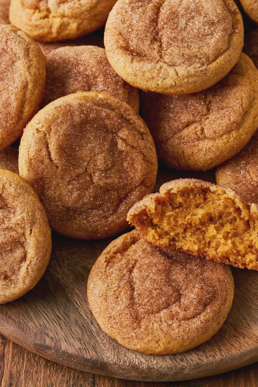 pumpkin snickerdoodle cookies