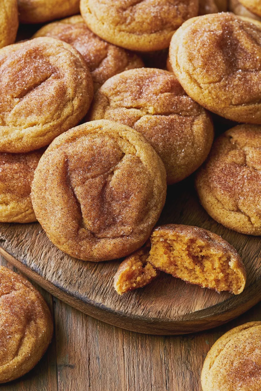 Pumpkin Snickerdoodle Cookies Recipe