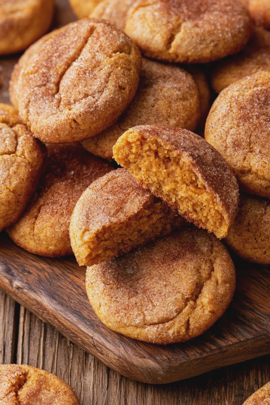 pumpkin snickerdoodle cookies