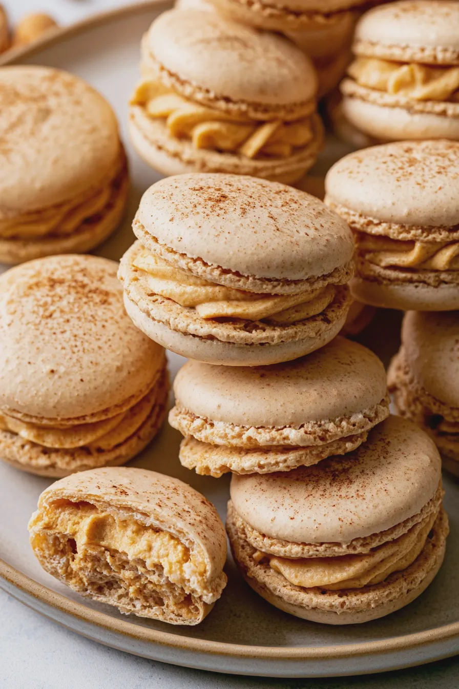 pumpkin spice macarons Recipe 4 pumpkin spice macarons