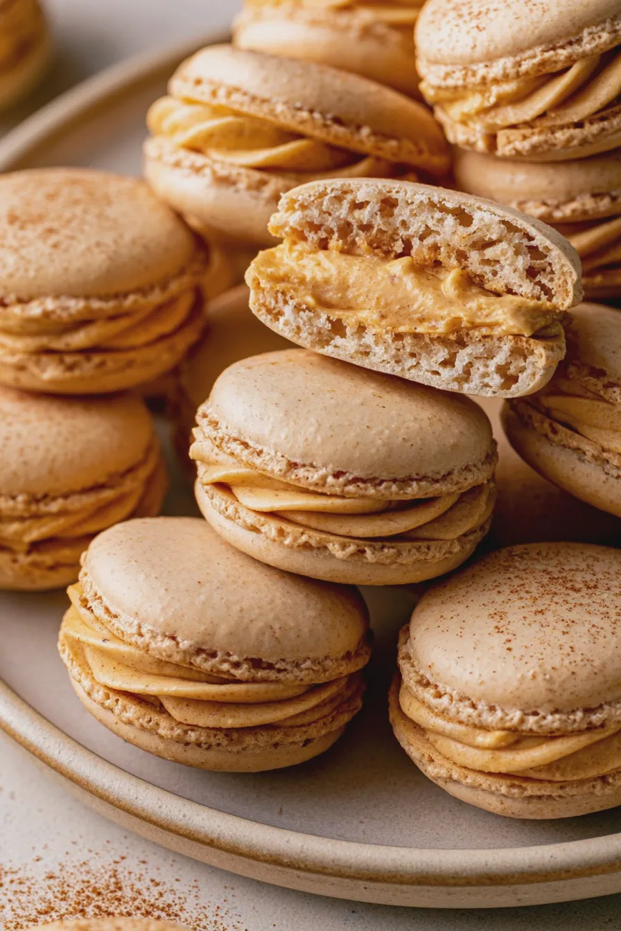 pumpkin spice macarons Recipe 1 pumpkin spice macarons