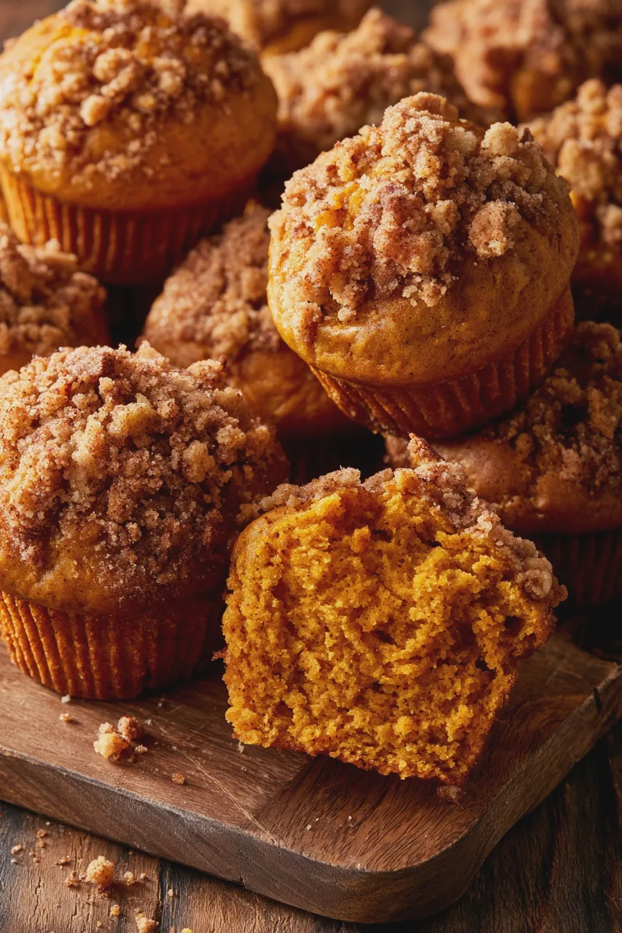 pumpkin streusel muffins