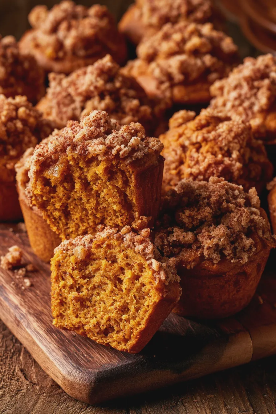 pumpkin streusel muffins