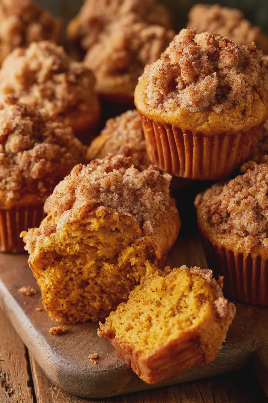 pumpkin streusel muffins
