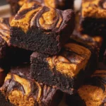 Pumpkin Swirl Brownies Recipe 6 pumpkin swirl brownies