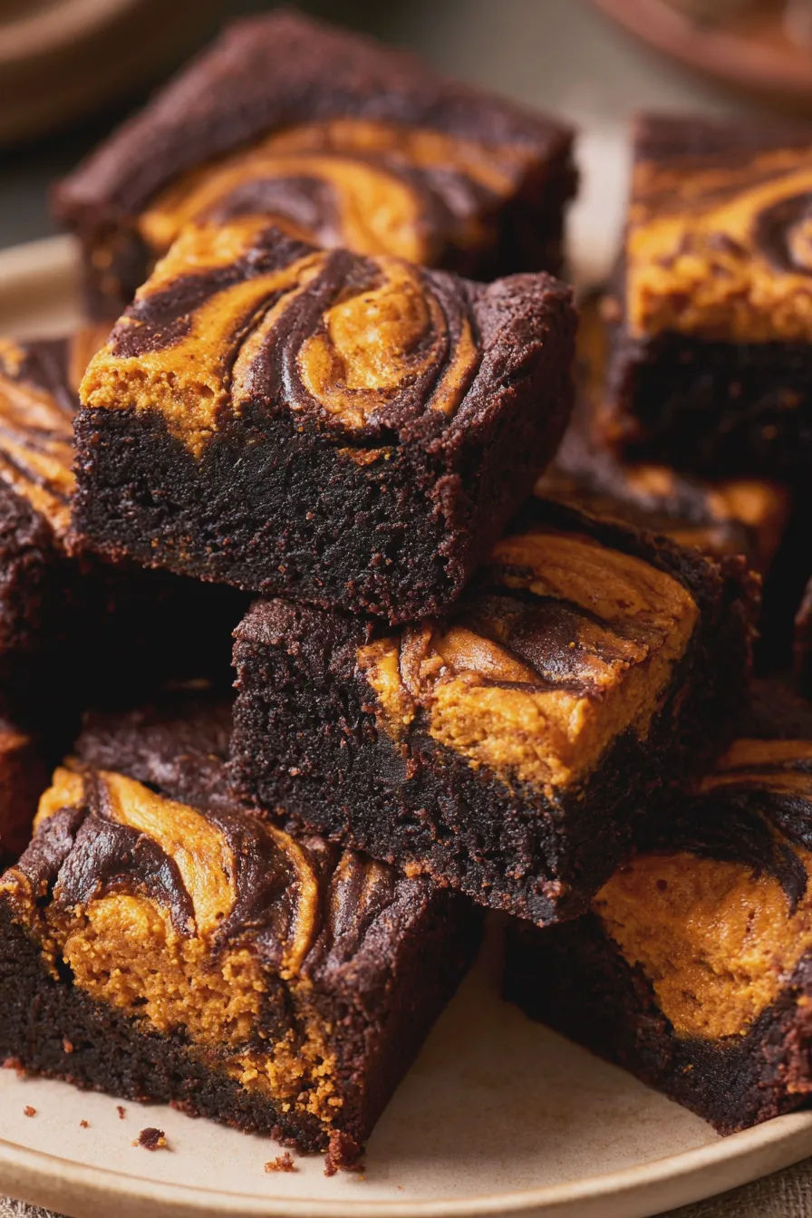 Pumpkin Swirl Brownies Recipe 1 pumpkin swirl brownies