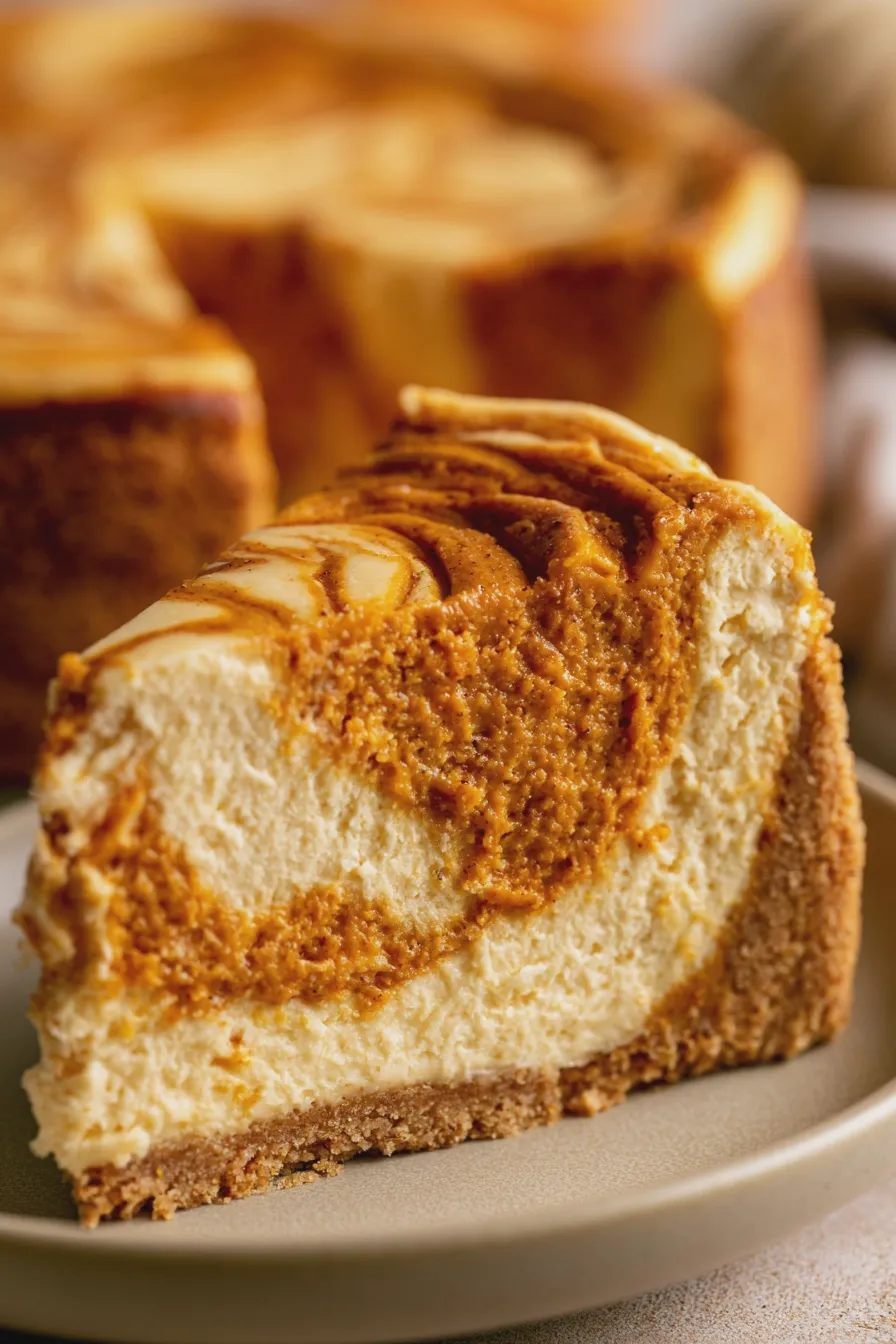 Pumpkin Swirl Cheesecake Recipe Easy and Delicious 3 Pumpkin Swirl Cheesecake