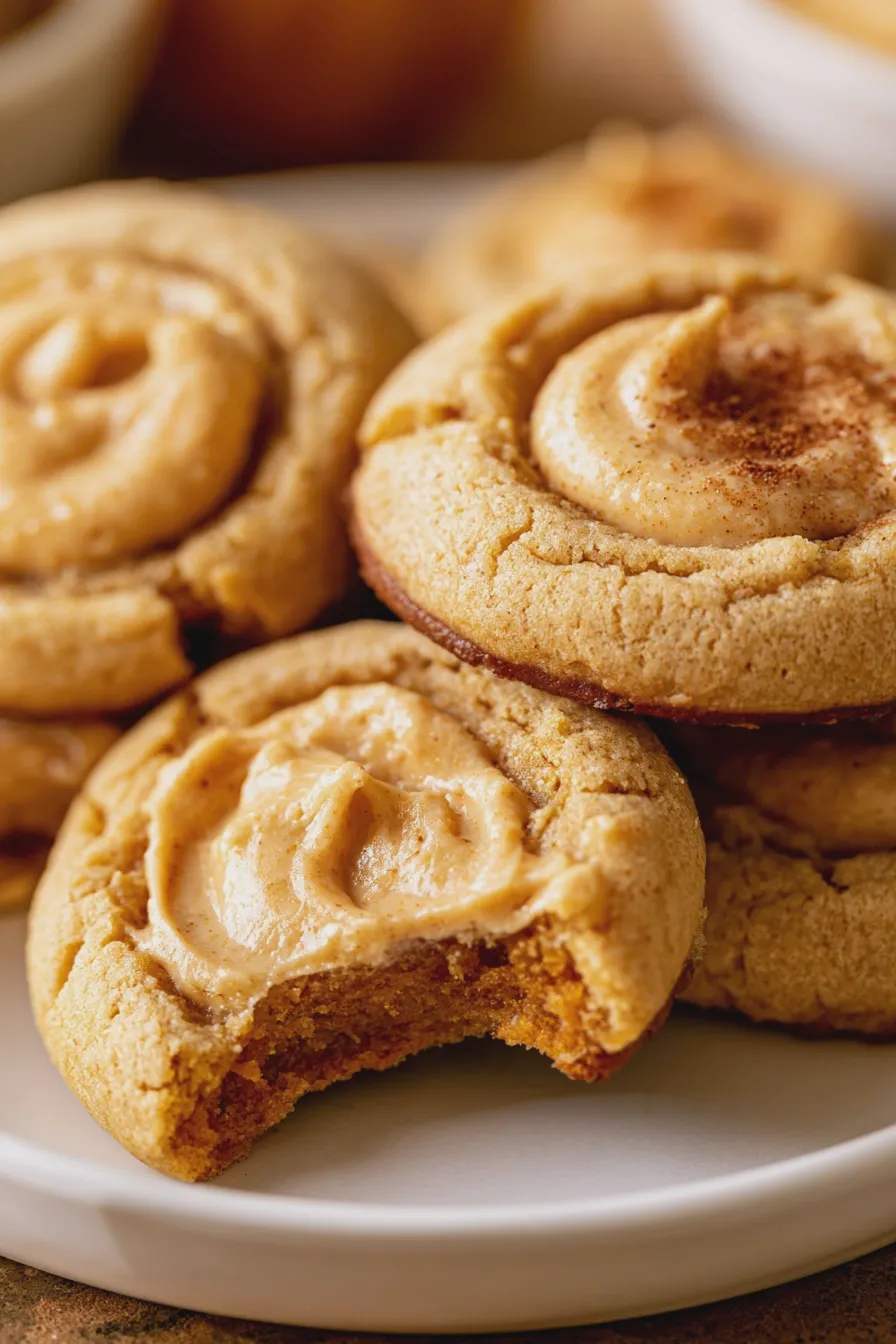 pumpkin thumbprint cookies