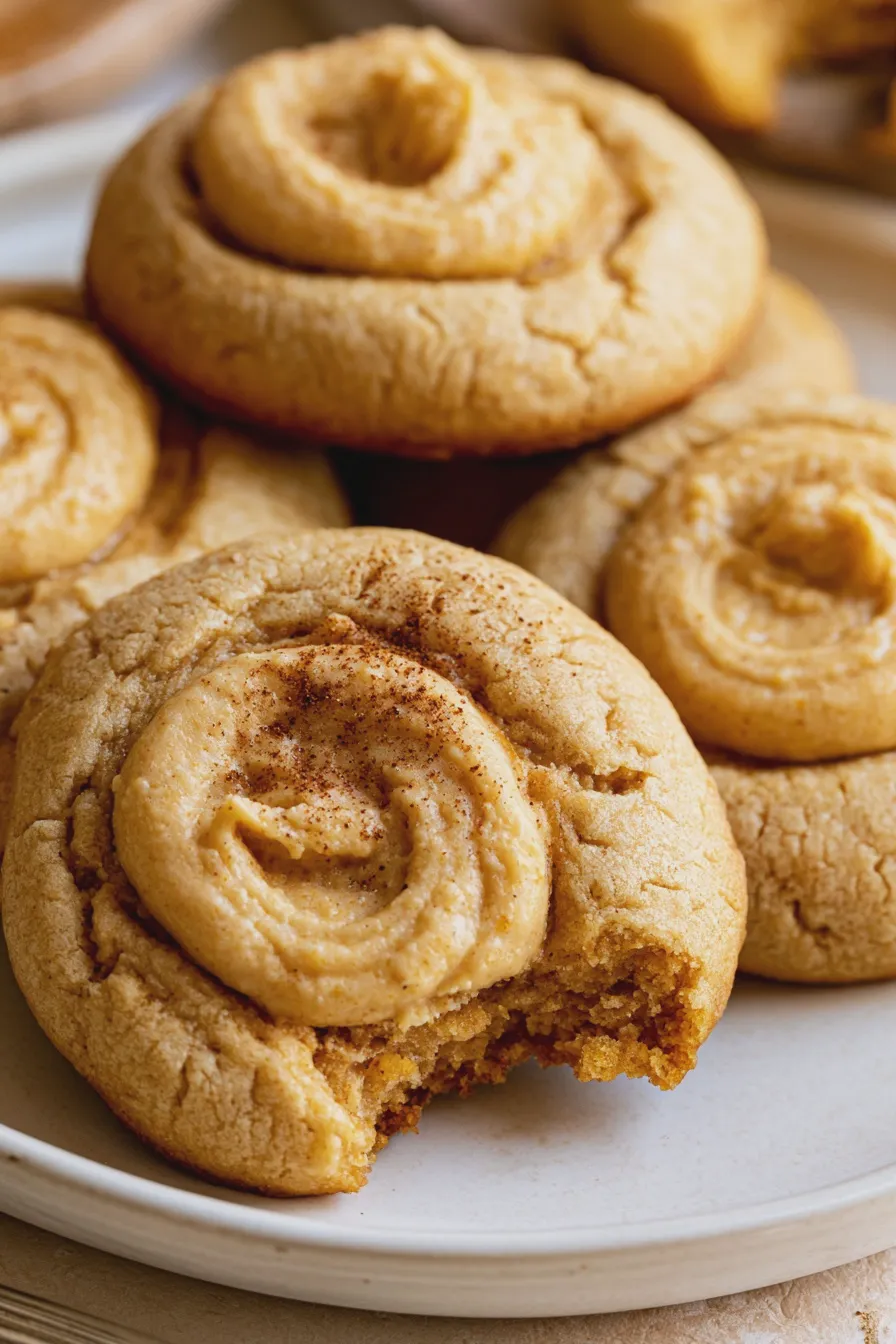 pumpkin thumbprint cookies