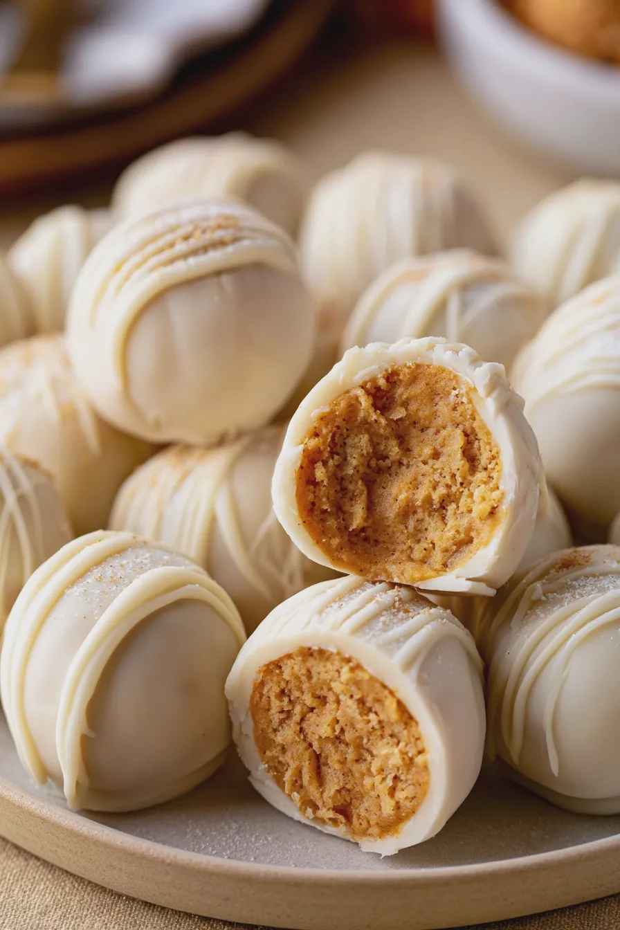 pumpkin truffles Recipe 4 pumpkin truffles
