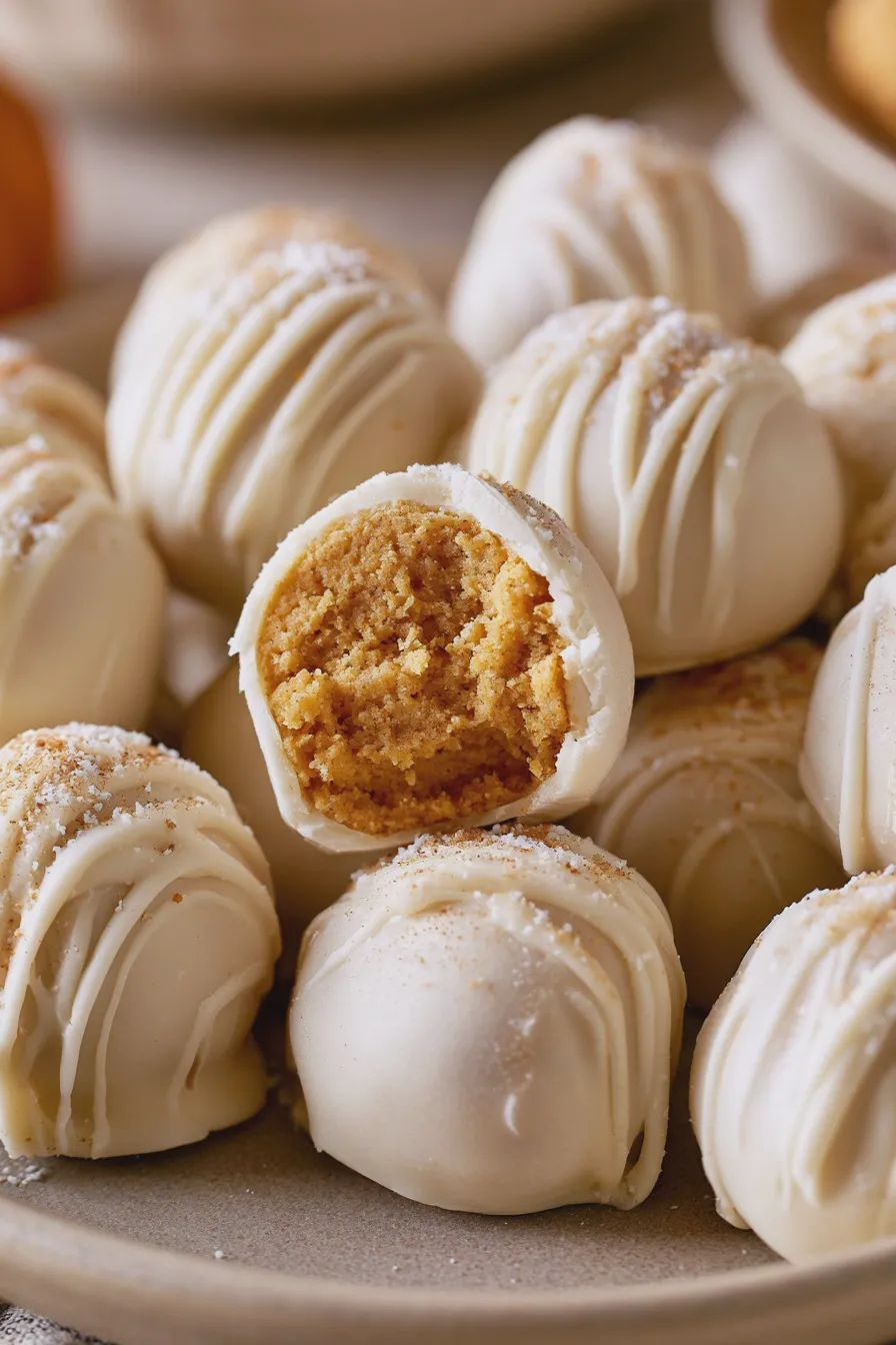 pumpkin truffles Recipe 2 pumpkin truffles