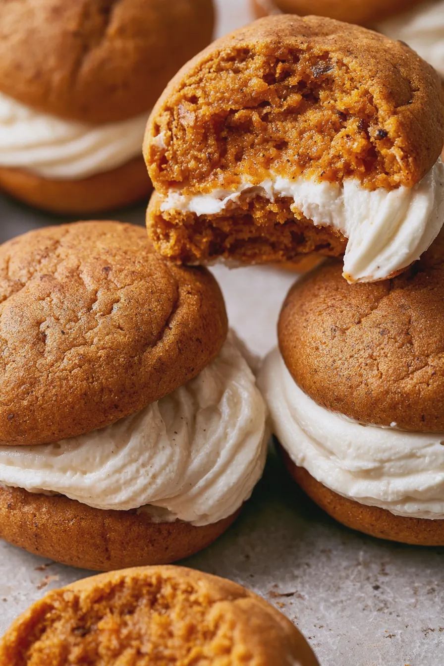 Pumpkin Whoopie Pies Recipe 3 pumpkin whoopie pies