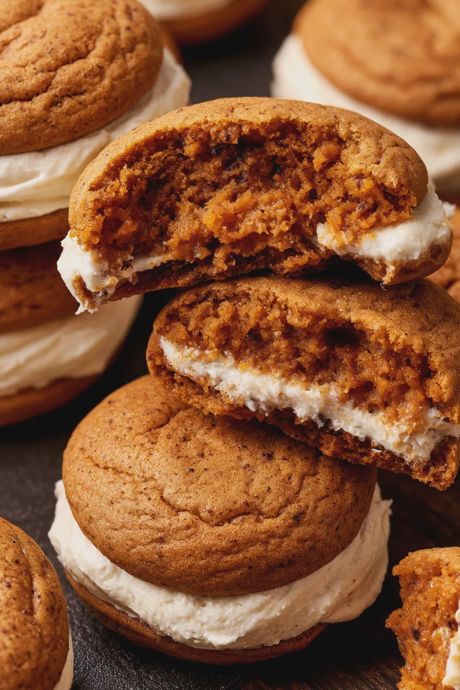 Pumpkin Whoopie Pies Recipe 4 pumpkin whoopie pies