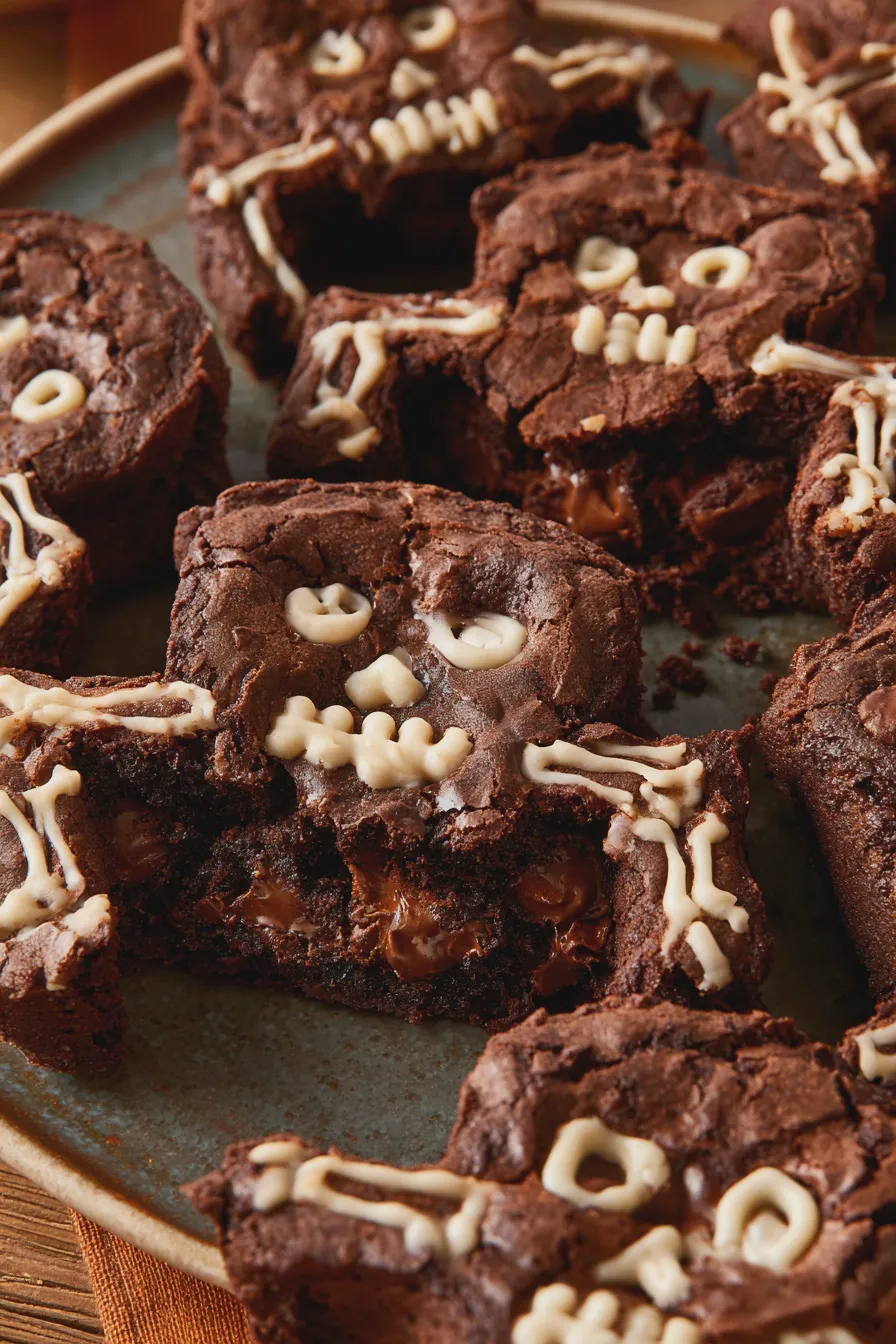 skeleton brownies