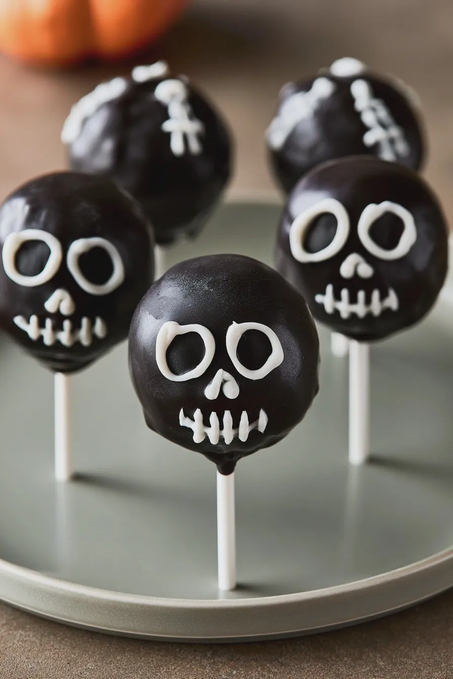 Skeleton Cake Pops Quick and Easy Halloween Treat 3 skeleton cake pops