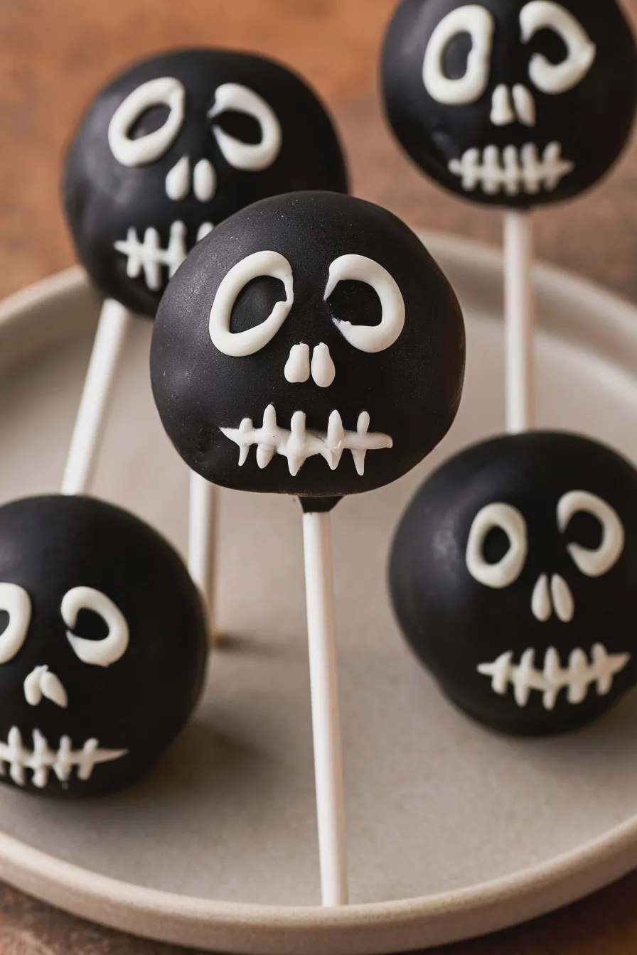 Skeleton Cake Pops Quick and Easy Halloween Treat 2 skeleton cake pops
