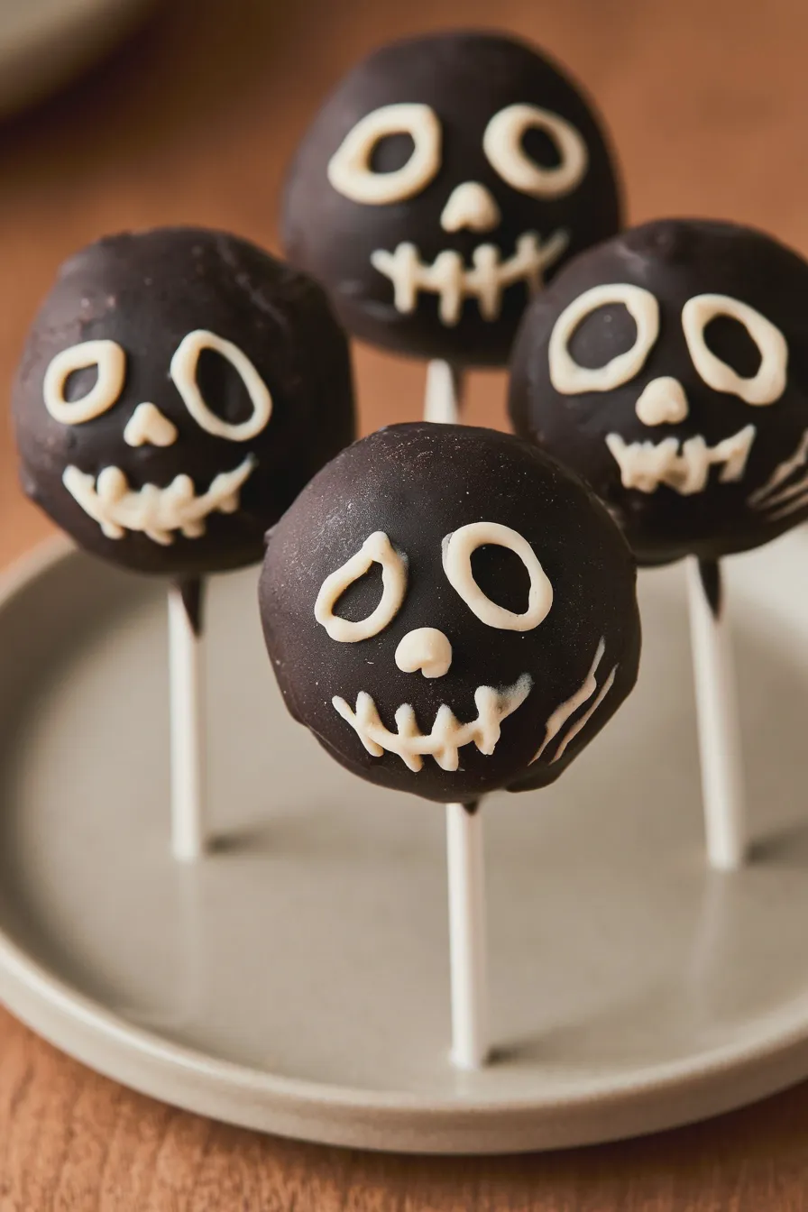 Skeleton Cake Pops Quick and Easy Halloween Treat 4 skeleton cake pops