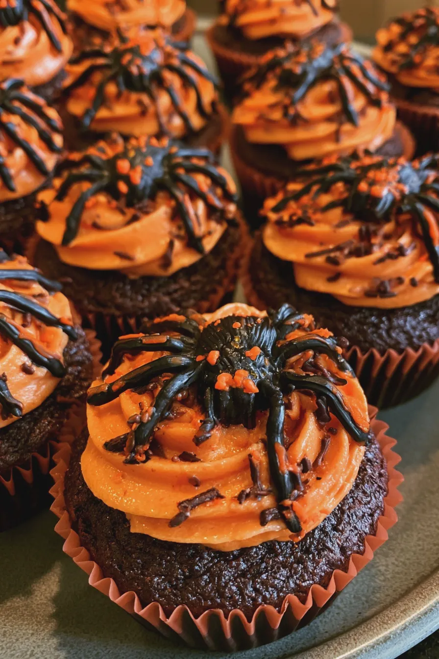 spider cupcakes Recipe
