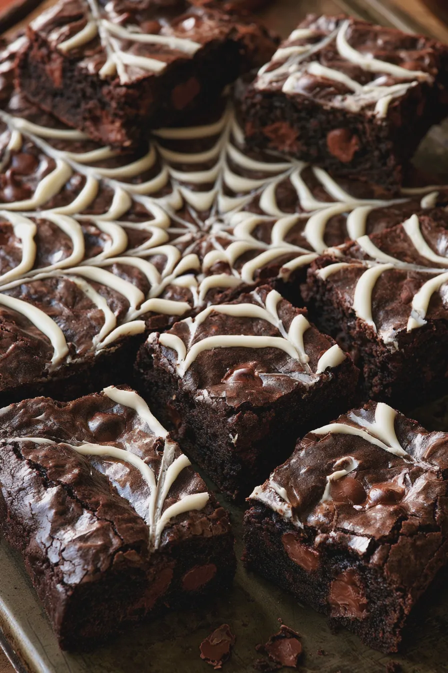 spider web brownies Recipe 1 spider web brownies