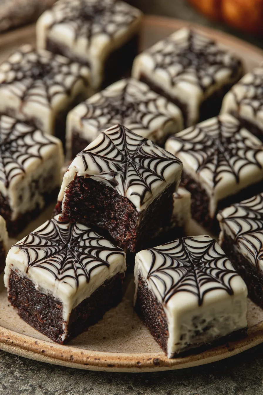 spooky brownie bites