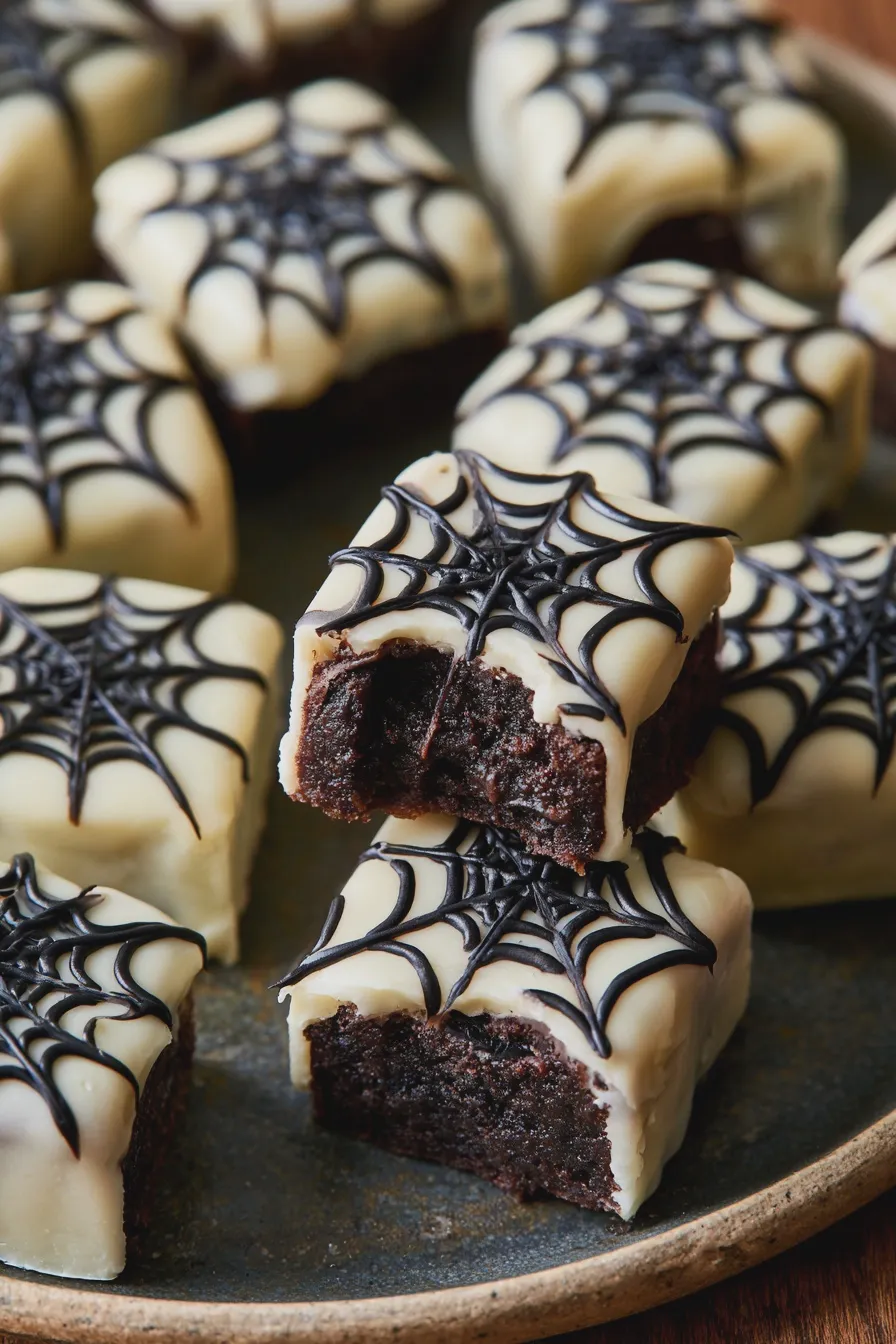 spooky brownie bites