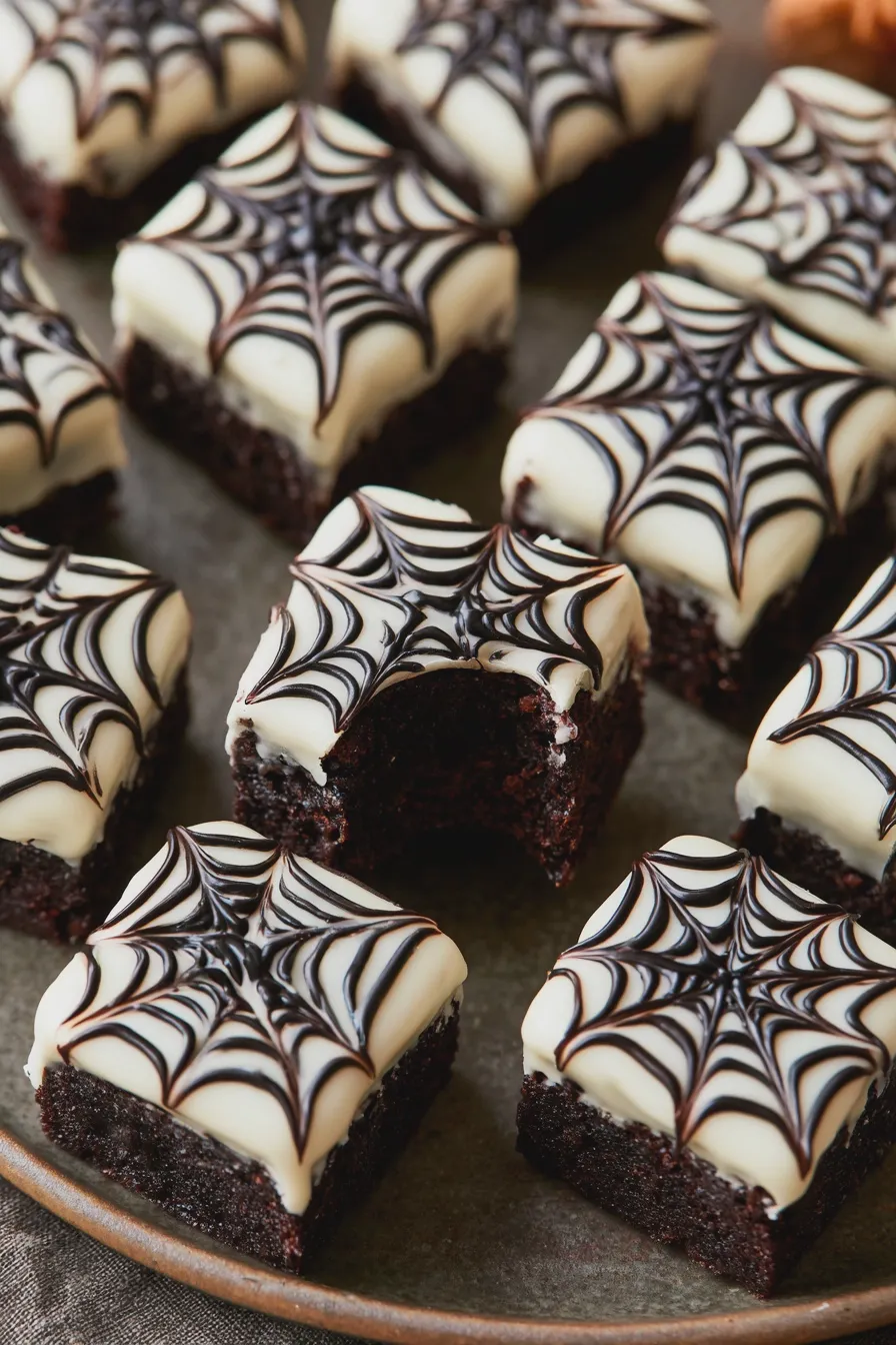 spooky brownie bites