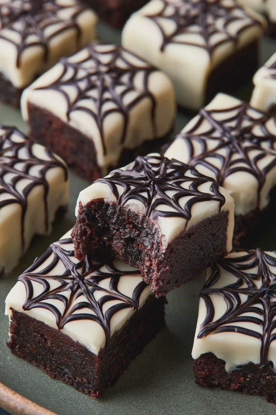 spooky brownie bites