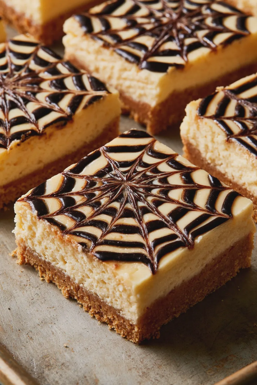 spooky cheesecake bars