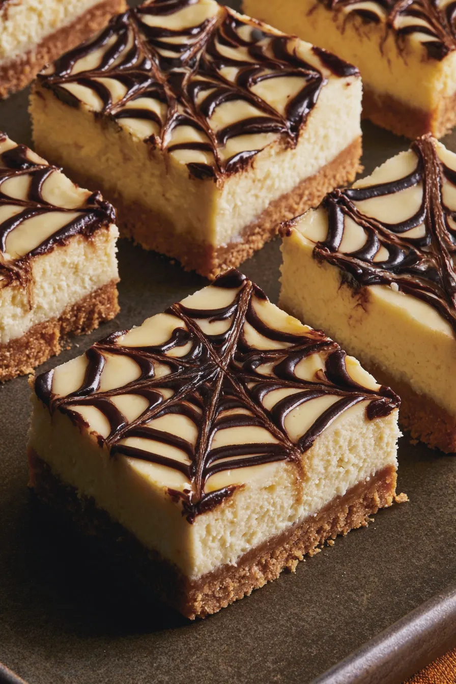 spooky cheesecake bars