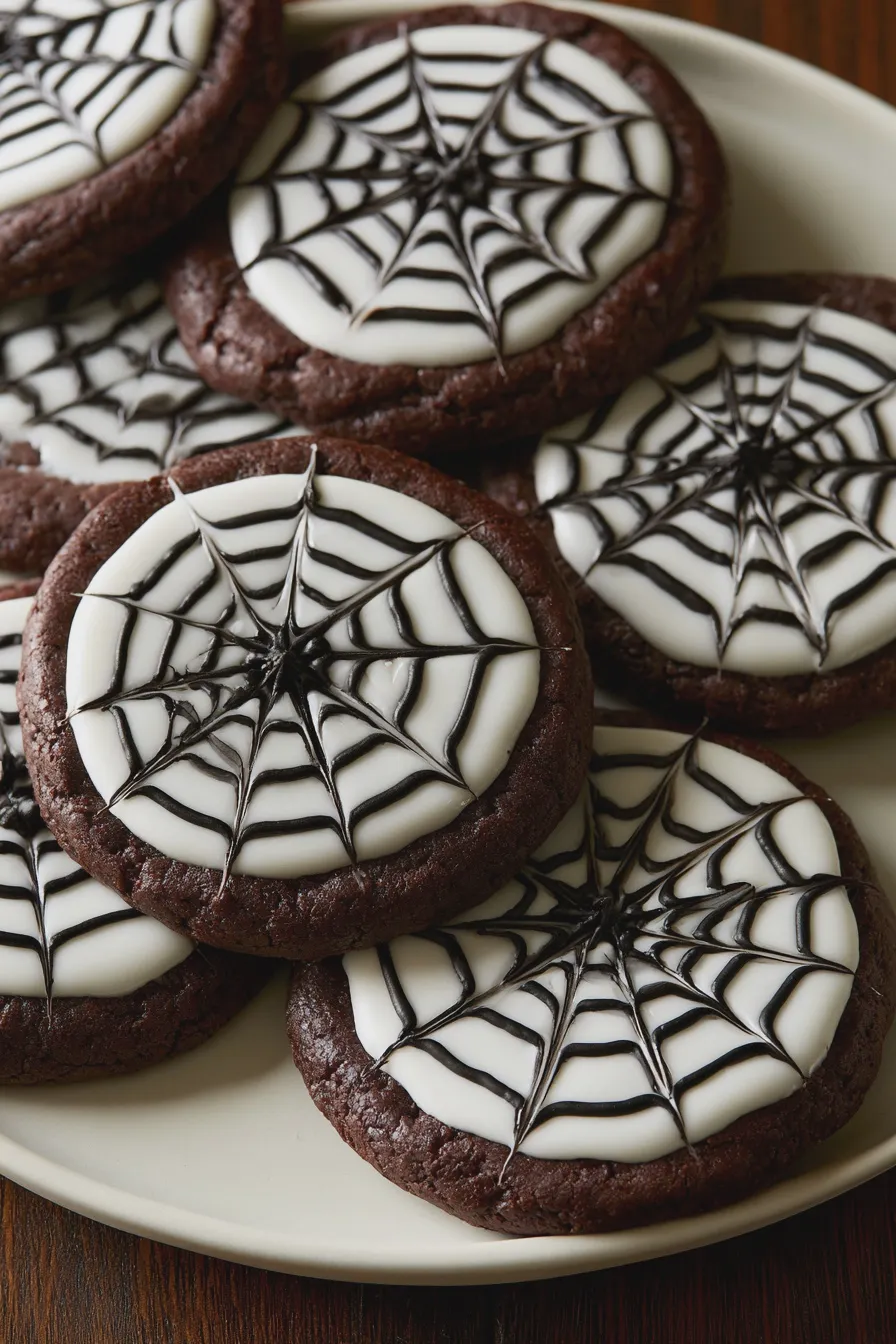 spooky chocolate cookies