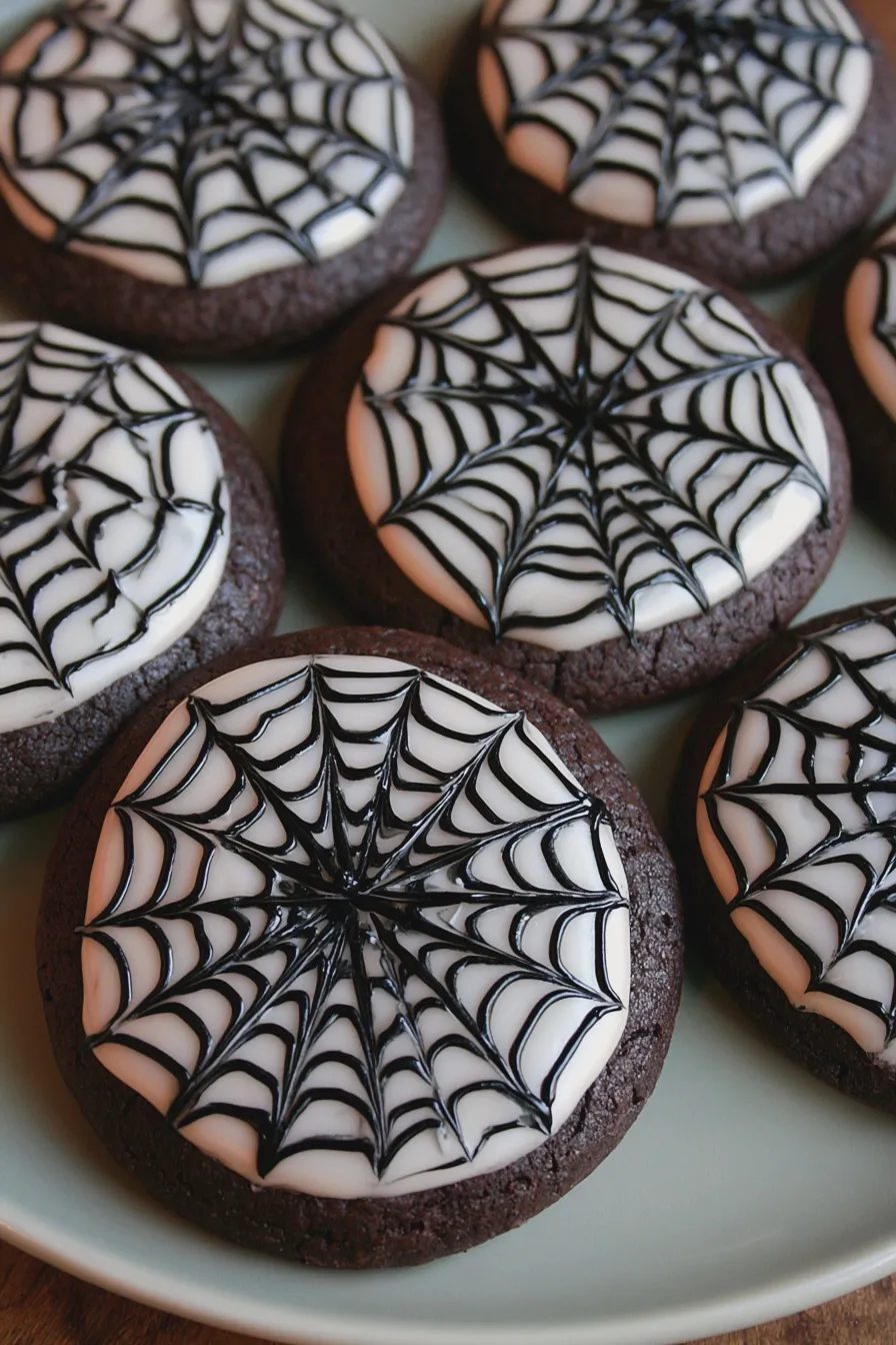 spooky chocolate cookies