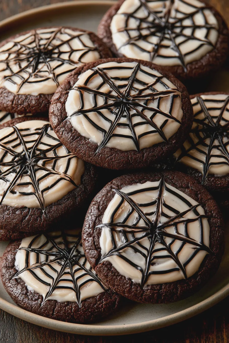 spooky chocolate cookies