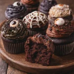 spooky chocolate cupcakes