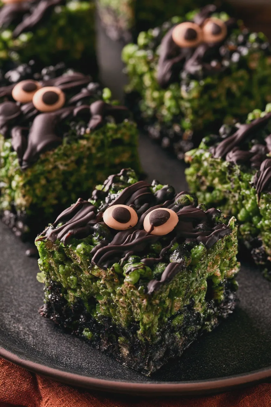 spooky rice krispie treats