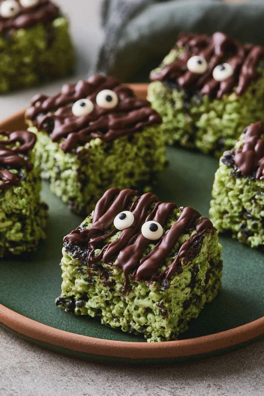 spooky rice krispie treats
